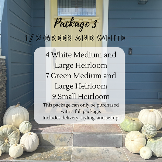 1/2 Package 3: The Green & White